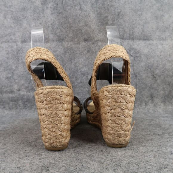 Sondra Roberts Shoes Women 39 Sandal Fashion Espadrille Wedge Platform Slingback - Picture 5 of 15